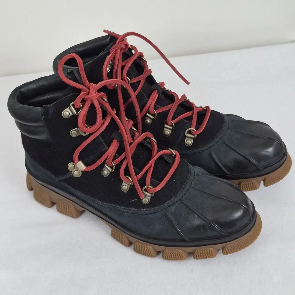 Sperry Top Sider  sz 9 The Summit Snow Boot Navy Leather Waterproof Hiking Trek